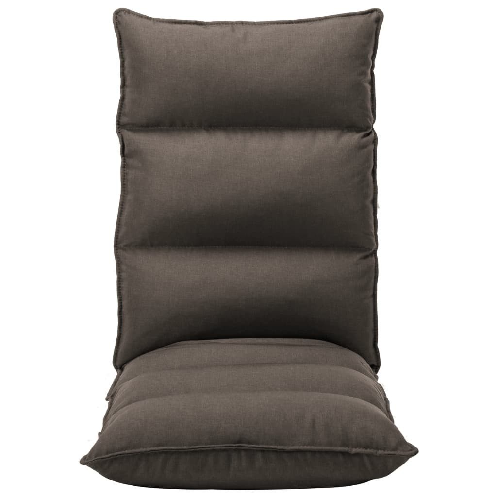 vidaXL Bodenkissen Bodenstuhl Faltbar Taupe Stoff günstig online kaufen