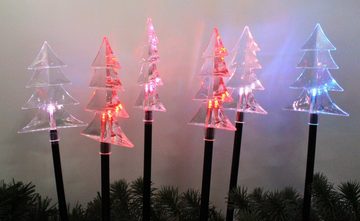 Luna24 simply great ideas... LED Gartenleuchte LED Weihnachtsbaum 6tlg., Solarbetrieb, Farbwechsel-LED, LED fest integriert