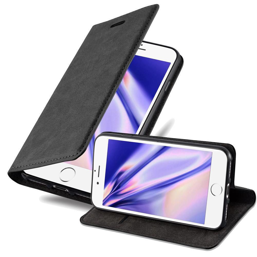 Cadorabo Handyhülle für iPhone 7 / 7S / 8 / SE 2020 Hülle Apple iPhone 7 / 7S / 8 / SE 2020, Hülle Schutzhülle mit Standfunktion, Magnetverschluss und Kartenfach