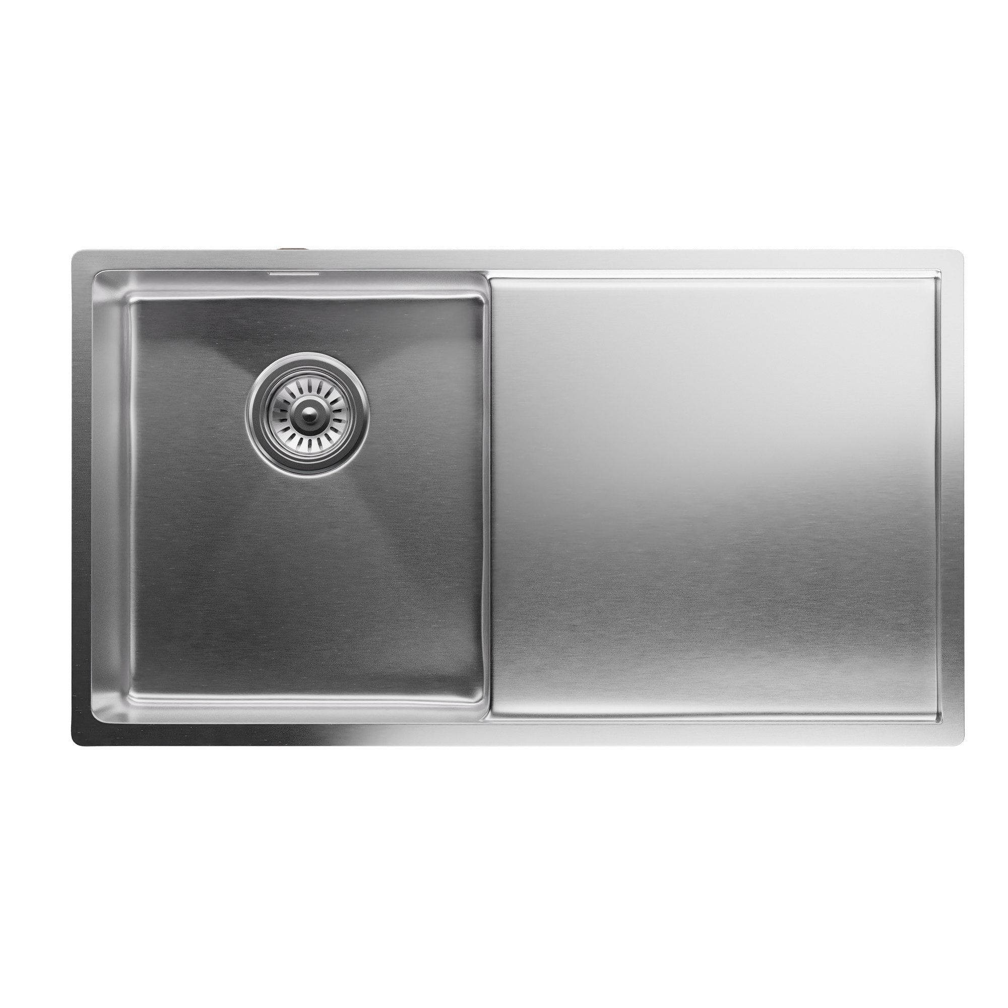 Klarstein Küchenspüle TitanSteel, rechteckig, 44/79 cm, Edelstahl Küchenspü günstig online kaufen