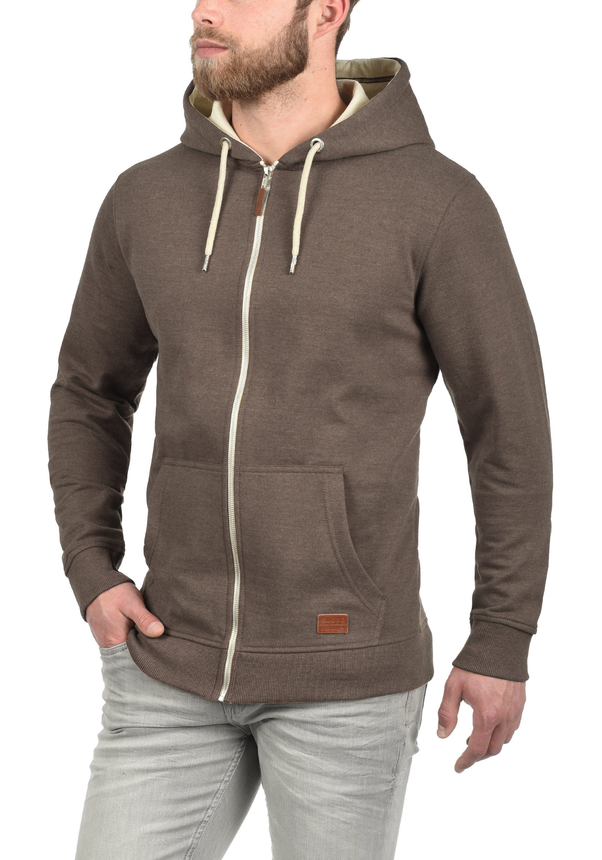 Blend Kapuzensweatjacke BHHulker Stilvolle Kapuzensweatjacke mit weicher Fleece-Innenseite