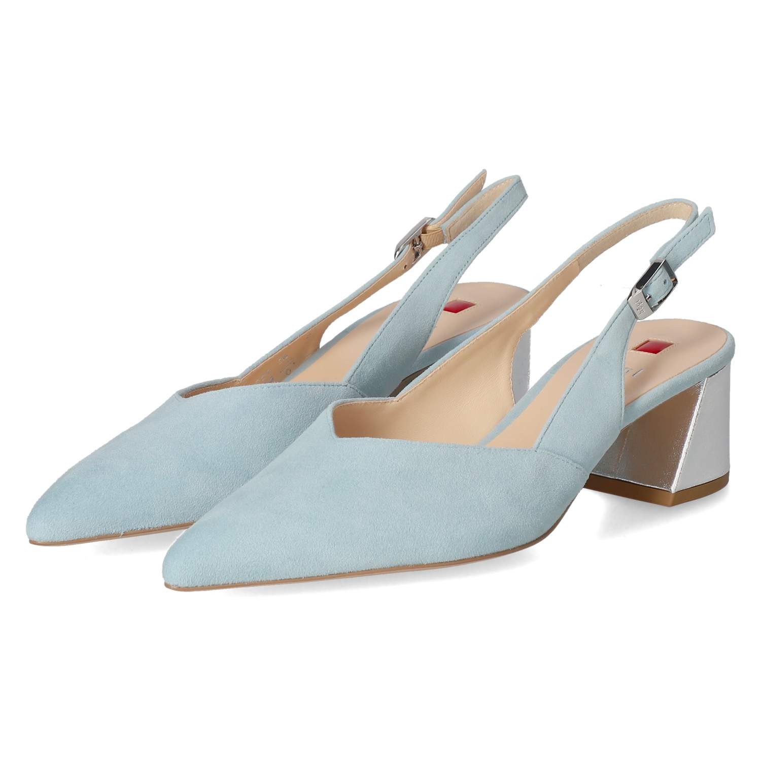 Högl Högl 11046183300 Damen Rauleder hellblau Slingpumps günstig online kaufen