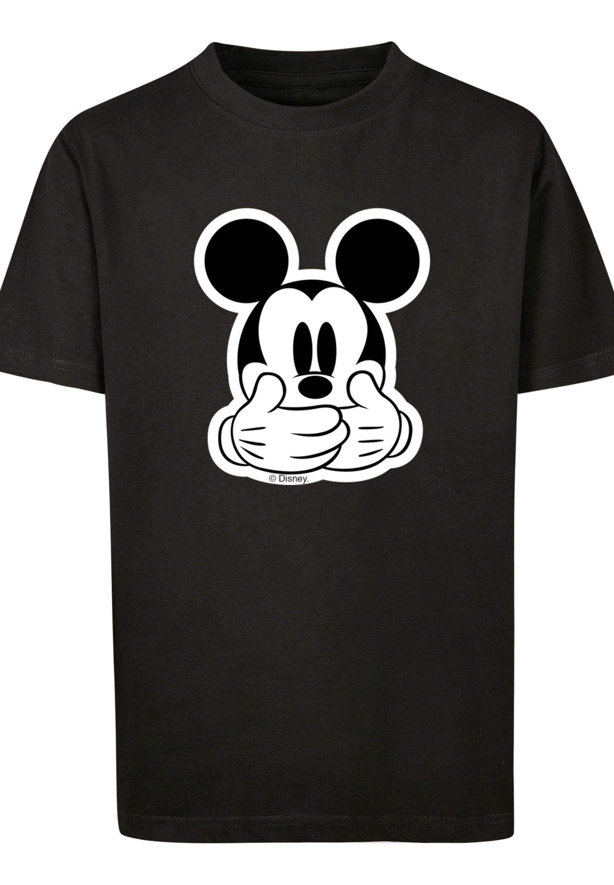 F4NT4STIC T-Shirt Disney Micky Maus Don't Speak Unisex Kinder,Premium Merch, Jungen,Mädchen,Bedruckt, Sehr weicher Baumwollstoff mit hohem Tragekomfort