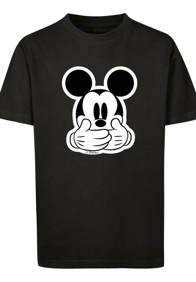 Sehr Merch, F4NT4STIC Unisex Speak mit Micky Maus hohem Jungen,Mädchen,Bedruckt, Tragekomfort Don\'t T-Shirt Baumwollstoff Kinder,Premium weicher Disney