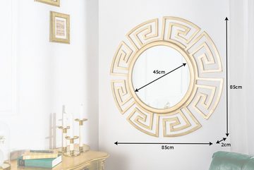 riess-ambiente Wandspiegel EUPHORIA XL 85cm gold (1-St), Wohnzimmer · rund · mit Rahmen · Metall · Handmade · Deko