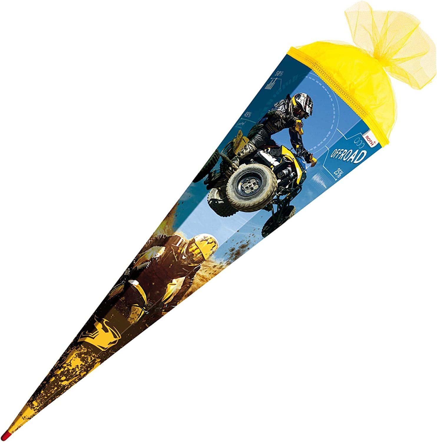 Cornet écolier Nestler Forme Papillon - 6 Côtés, 85cm, Blanc, Pour Rentrée Des Classes Et Bonbons