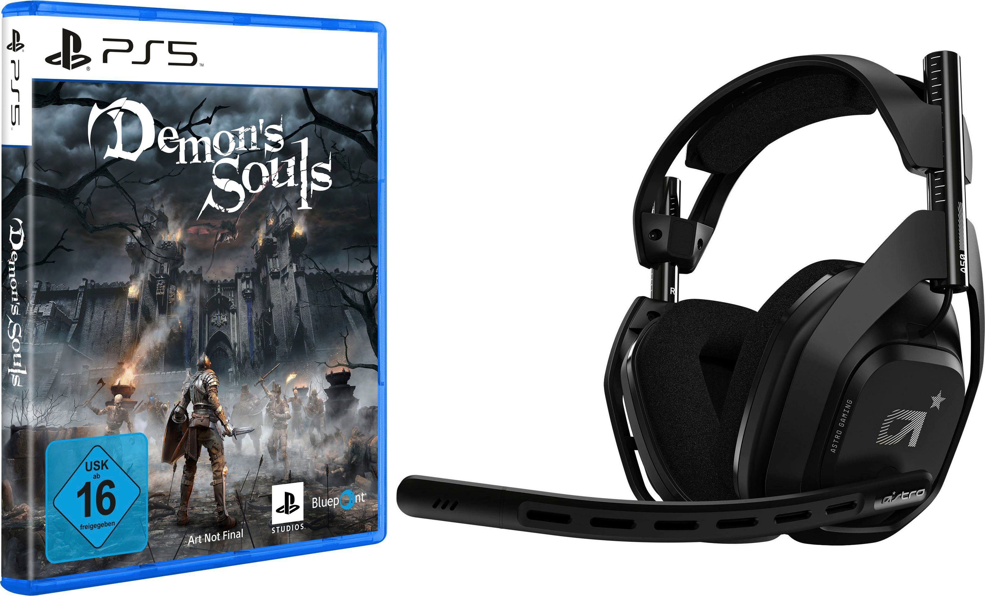 ASTRO A50 Gaming-Headset (Rauschunterdrückung, inkl. PS5 Demon's Souls)