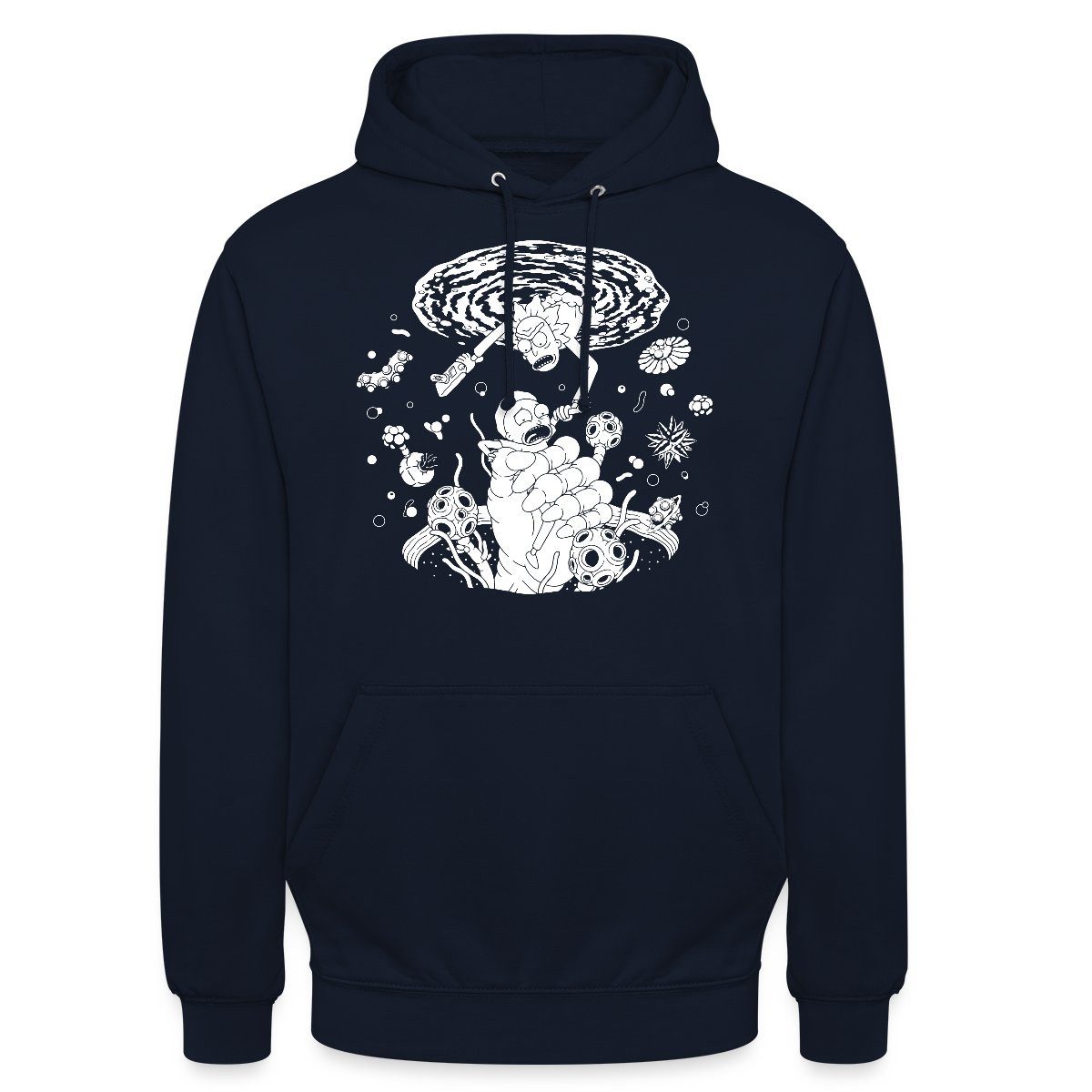 Hoodie Rick & Morty Raumportal Unisex Hoodie