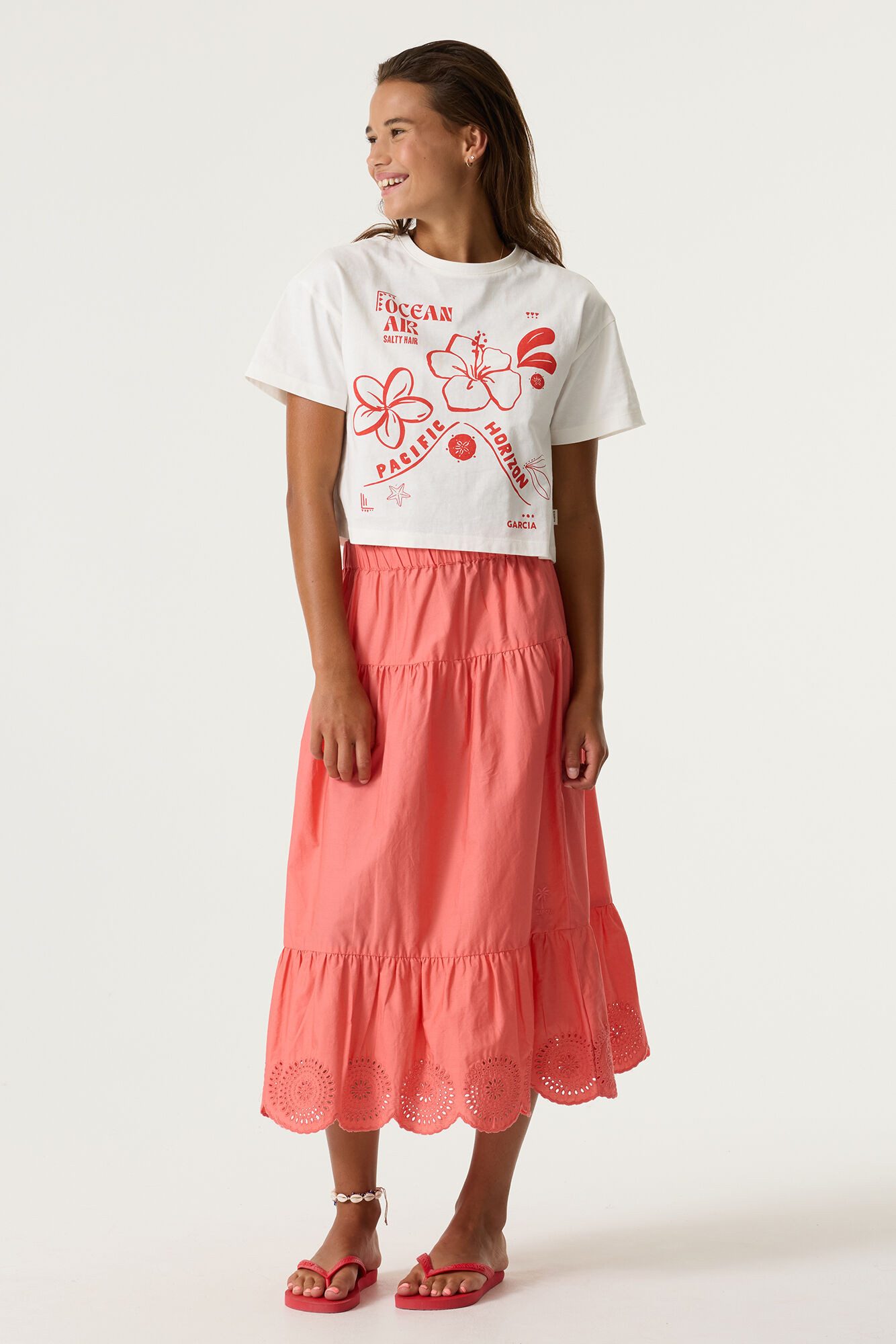 Garcia Maxirock mit Häkel-Details, for Girls
