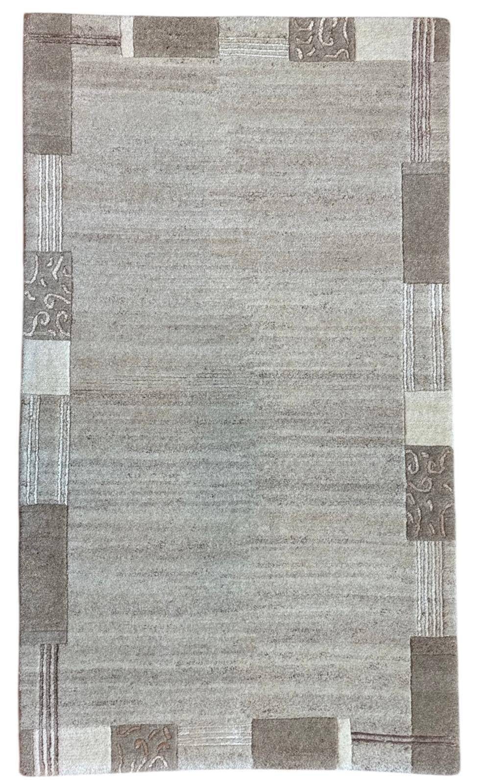 Rug Studios Teppich TEPPICH INDO-NEPAL, HANDGEKNÜPFT, SCHURWOLLE, Rechteckig, Höhe: 20 mm