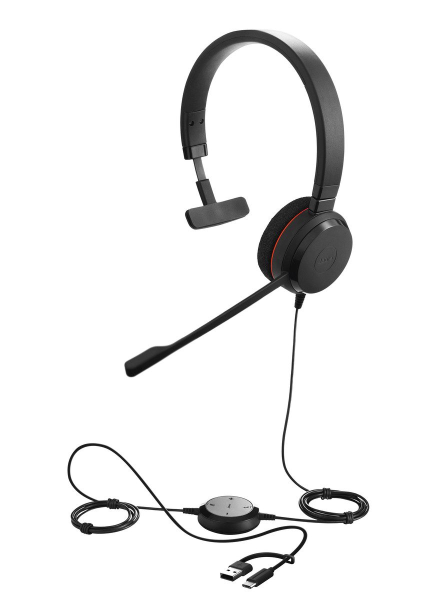 JABRA Evolve 20, USB C/A MS Mono PC-Headset