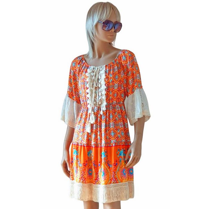 Charis Moda Sommerkleid Tunikakleid Dorea mit vielen bezaubernden Details