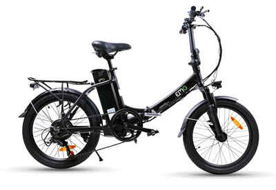 Electric Moving Green E-Bike EMG "Speedy Go" 20 Zoll E-Klappfahrrad, 6Ah, versc, 1 Gang Shimano, ohne Schaltung, Heckmotor 250 W