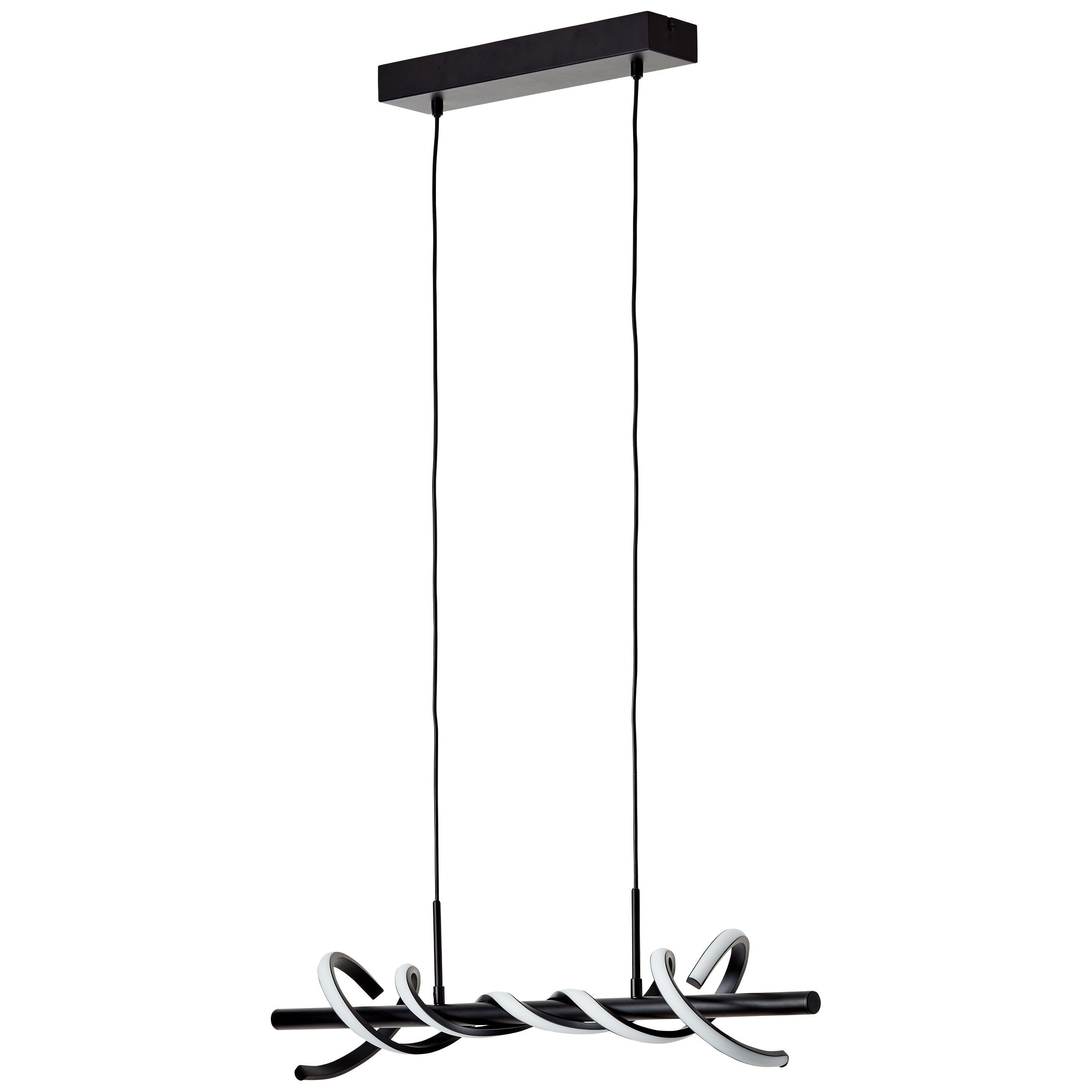 Brilliant Pendelleuchte 80cm integ Amalie, 1x Amalie Metall/Kunststoff, LED Pendelleuchte LED schwarz
