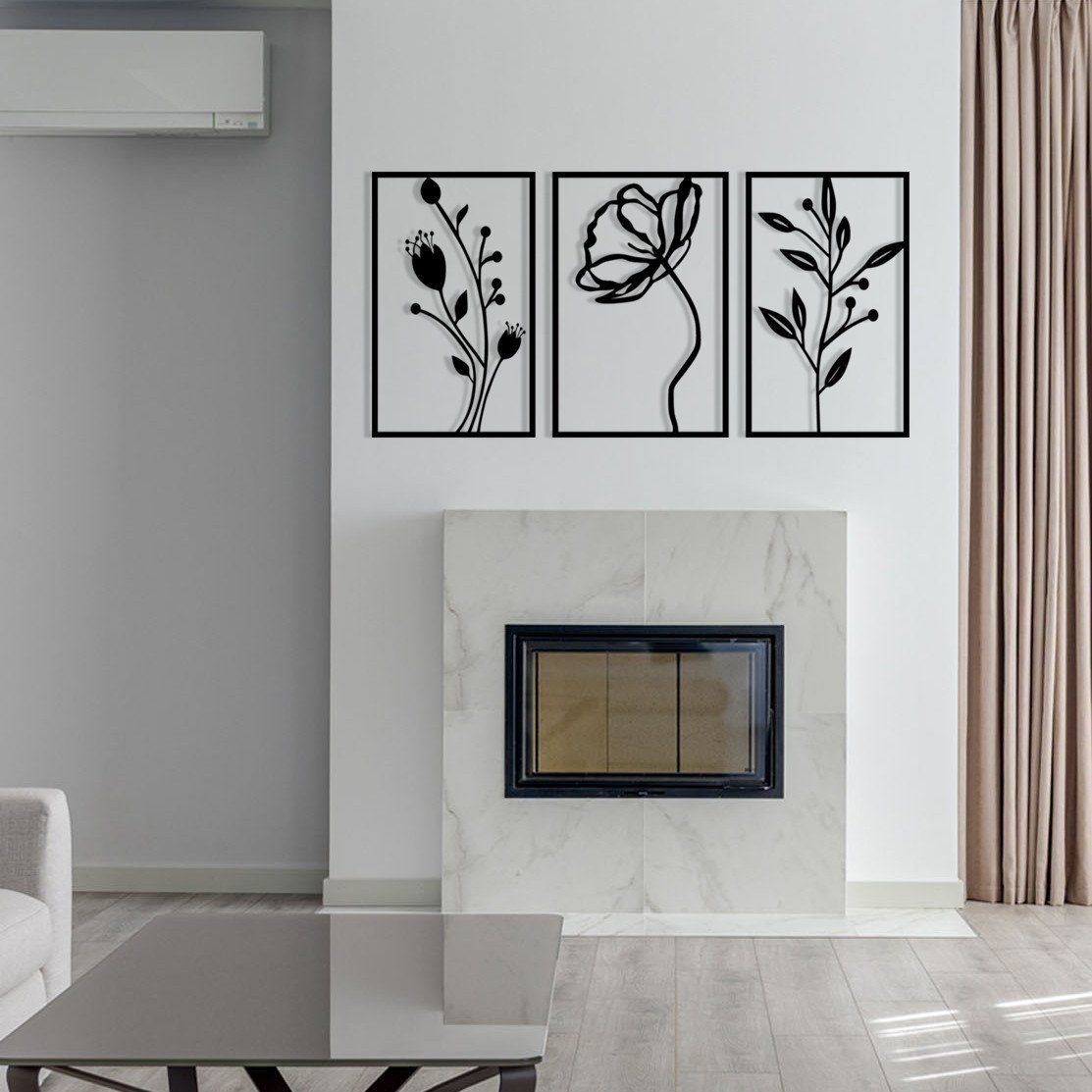 Wallity Wanddekoobjekt 100% METAL (Thickness: 1,2mm), 70 x 39 cm Z1241