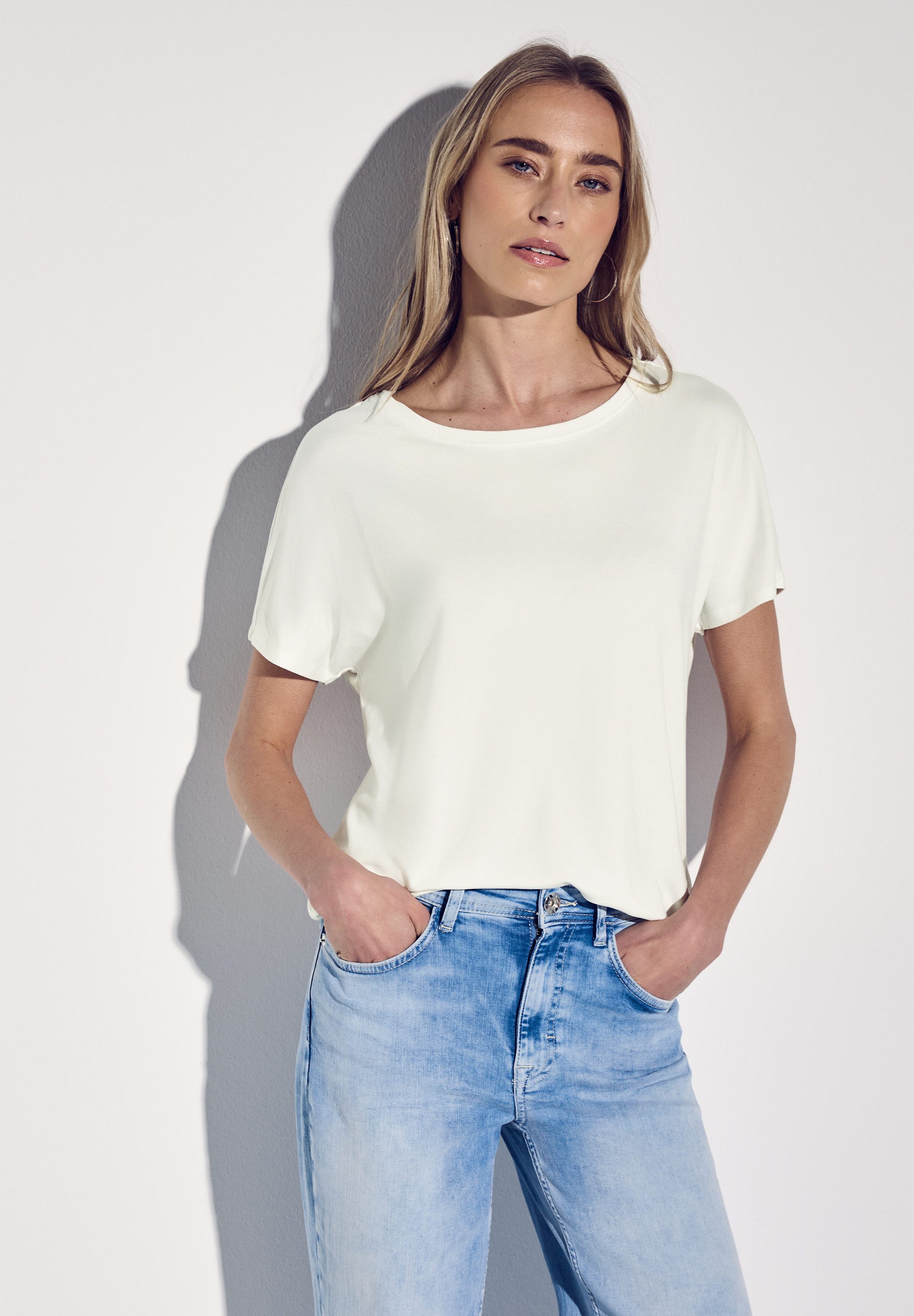 STREET ONE Shirttop Style Crista mit hängenden Schultern günstig online kaufen