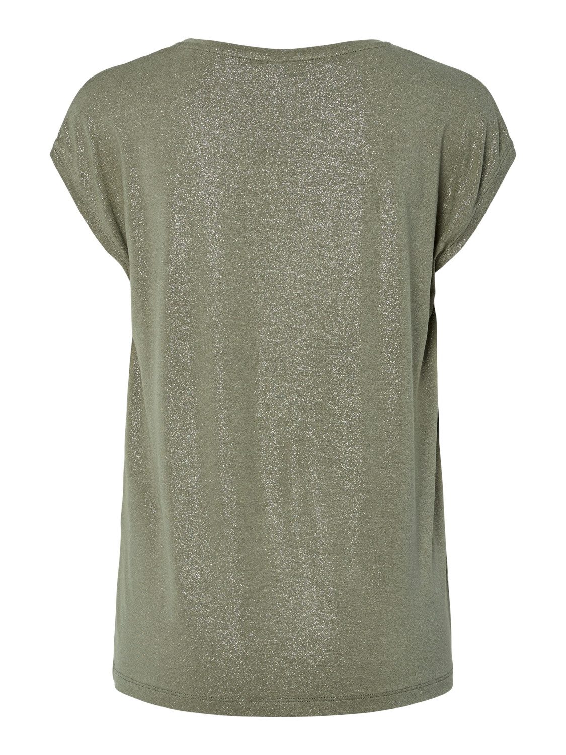 pieces Kurzarmshirt PCALICE SS GLITTER TEE JRS NOOS BC Viskosemischung, loose fit