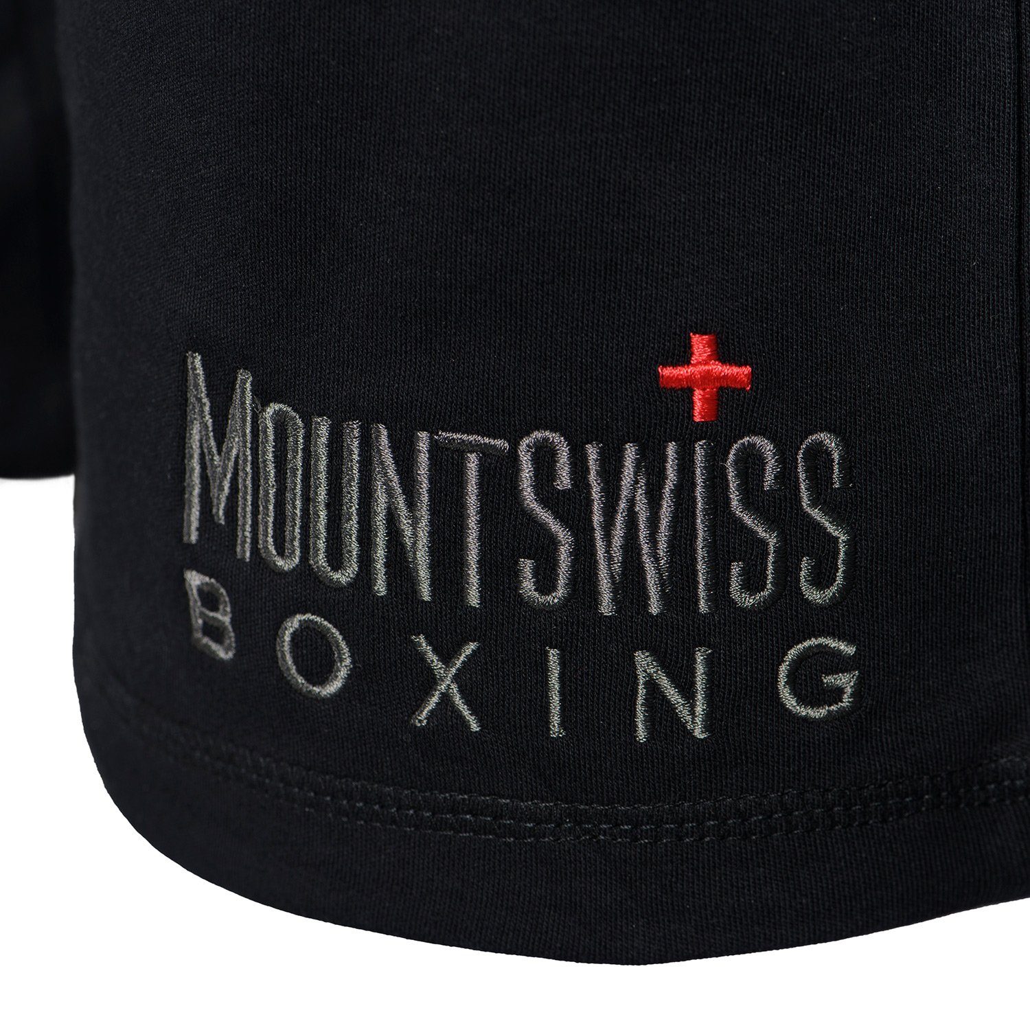 / Shorts Swiss Mount Boxer Herren Swiss schwarz (1-tlg) Mount Sport Shorts kurze