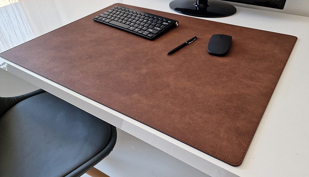 Profi Mats Schreibtischunterlage Just Kunst Leder in 3 Grössen und in 7 Farben