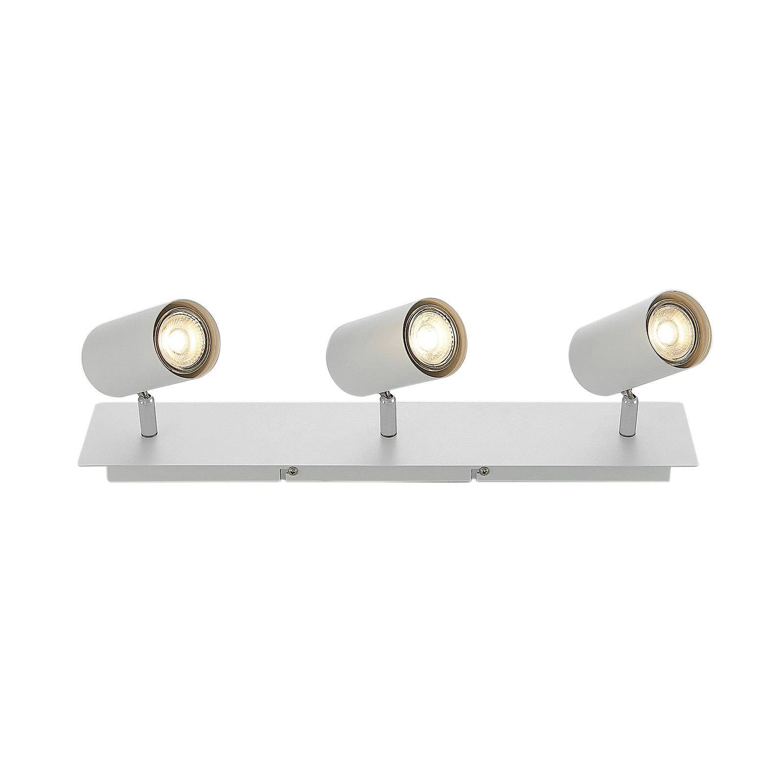 Lindby Deckenstrahler Joffrey, Metall, Weiß IP20, 3 x 10 W LED günstig online kaufen