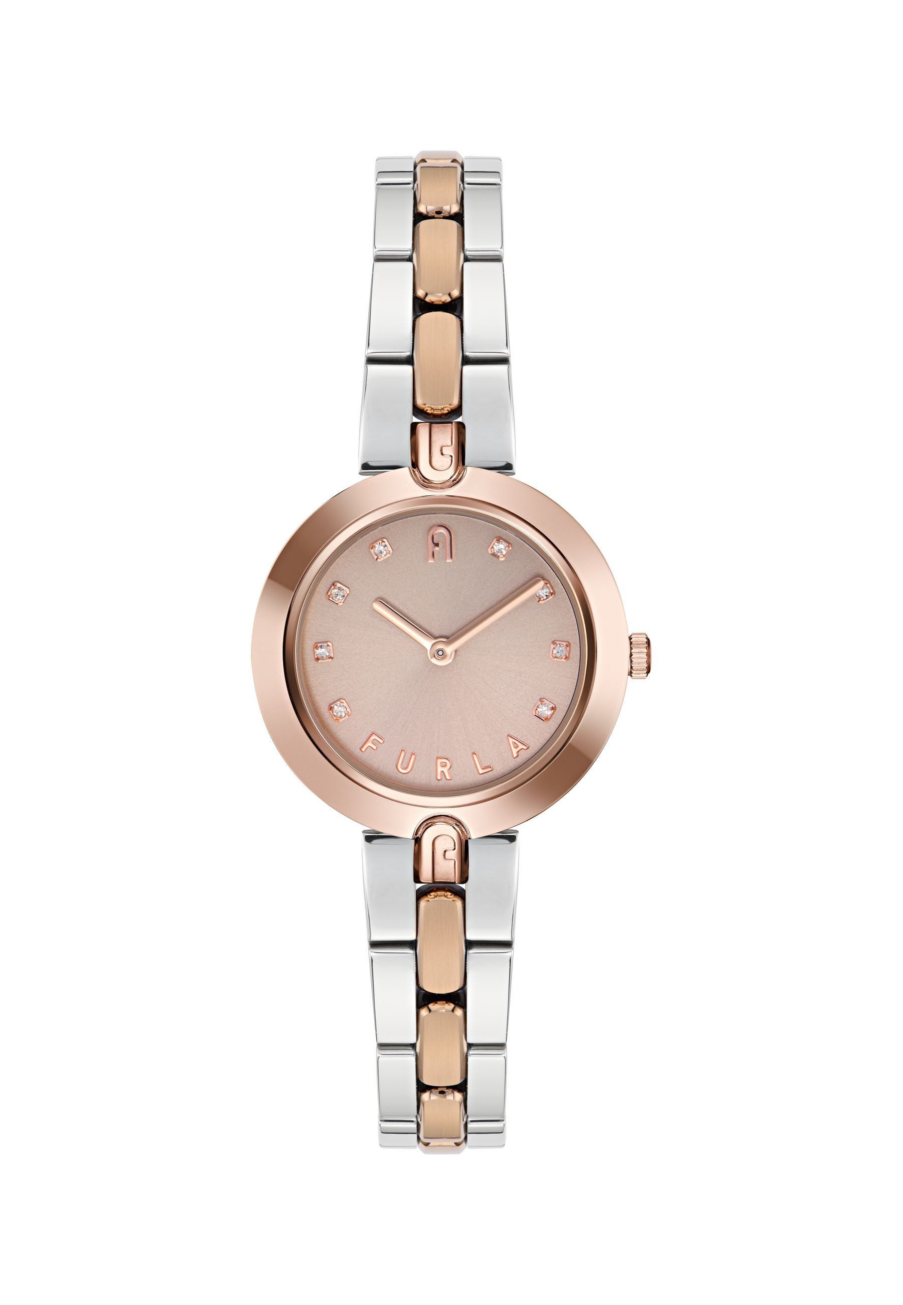 Furla Quarzuhr FURLA LOGO LINKS, (1-tlg), Quarz-Analoguhr