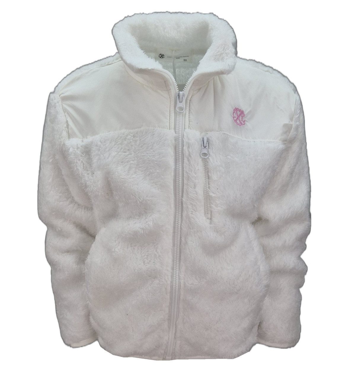 Girls Fashion Plüschjacke Plüschjacke Teddy Jacke, Kuscheljacke MH160e in Unifarben, mit Stehkragen