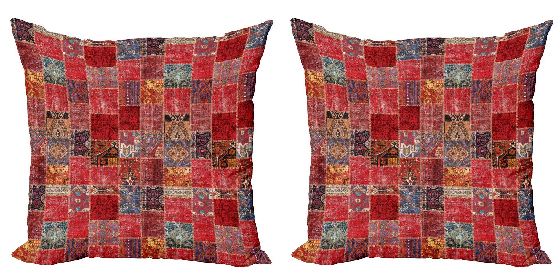 Abakuhaus Kissenbezüge Modern Accent Doppelseitiger Digitaldruck, (2 Stück), orientalisch Ethnischer Zier Squares