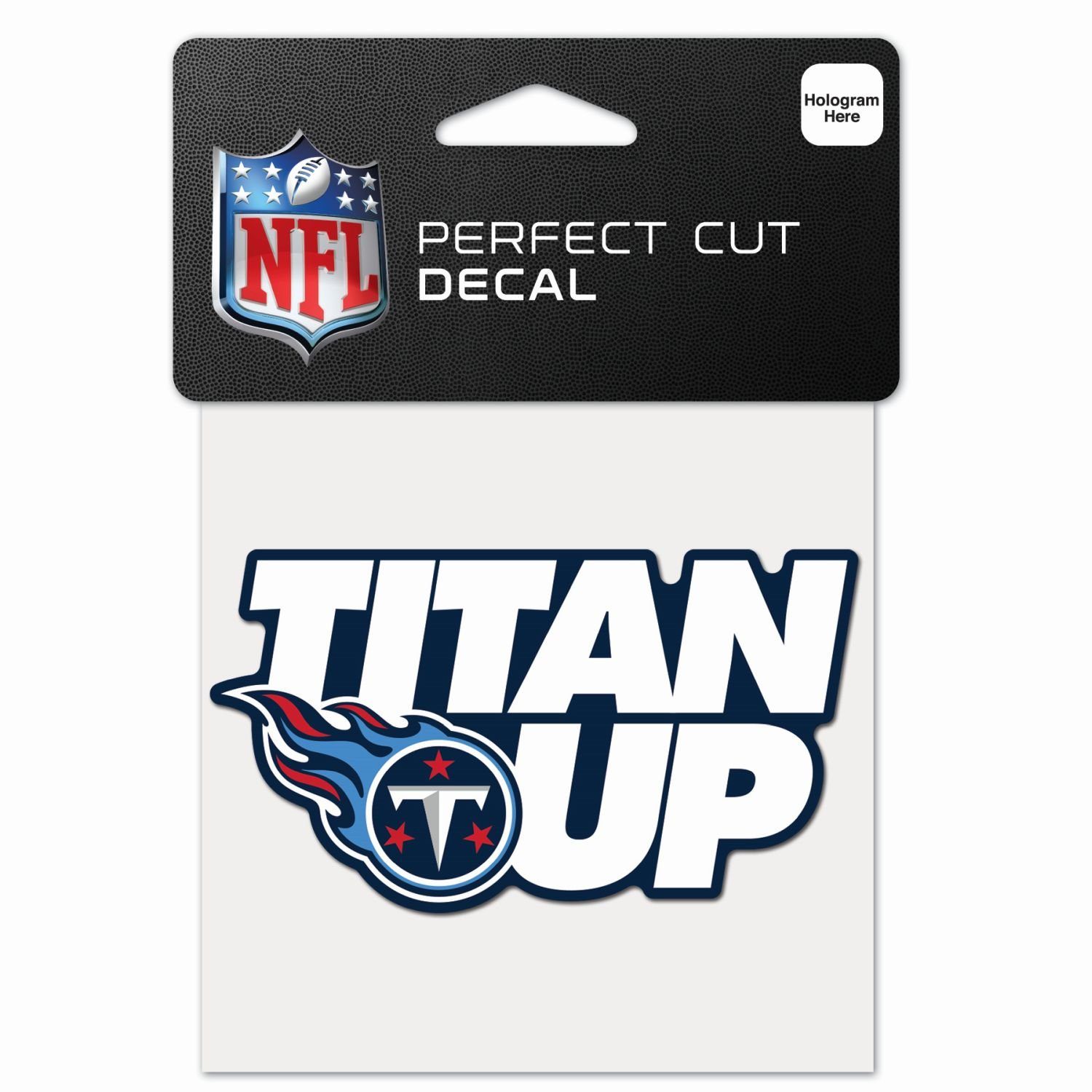 WinCraft Wanddekoobjekt Perfect Cut 10x10cm Aufkleber NFL Teams Slogan Tennessee Titans