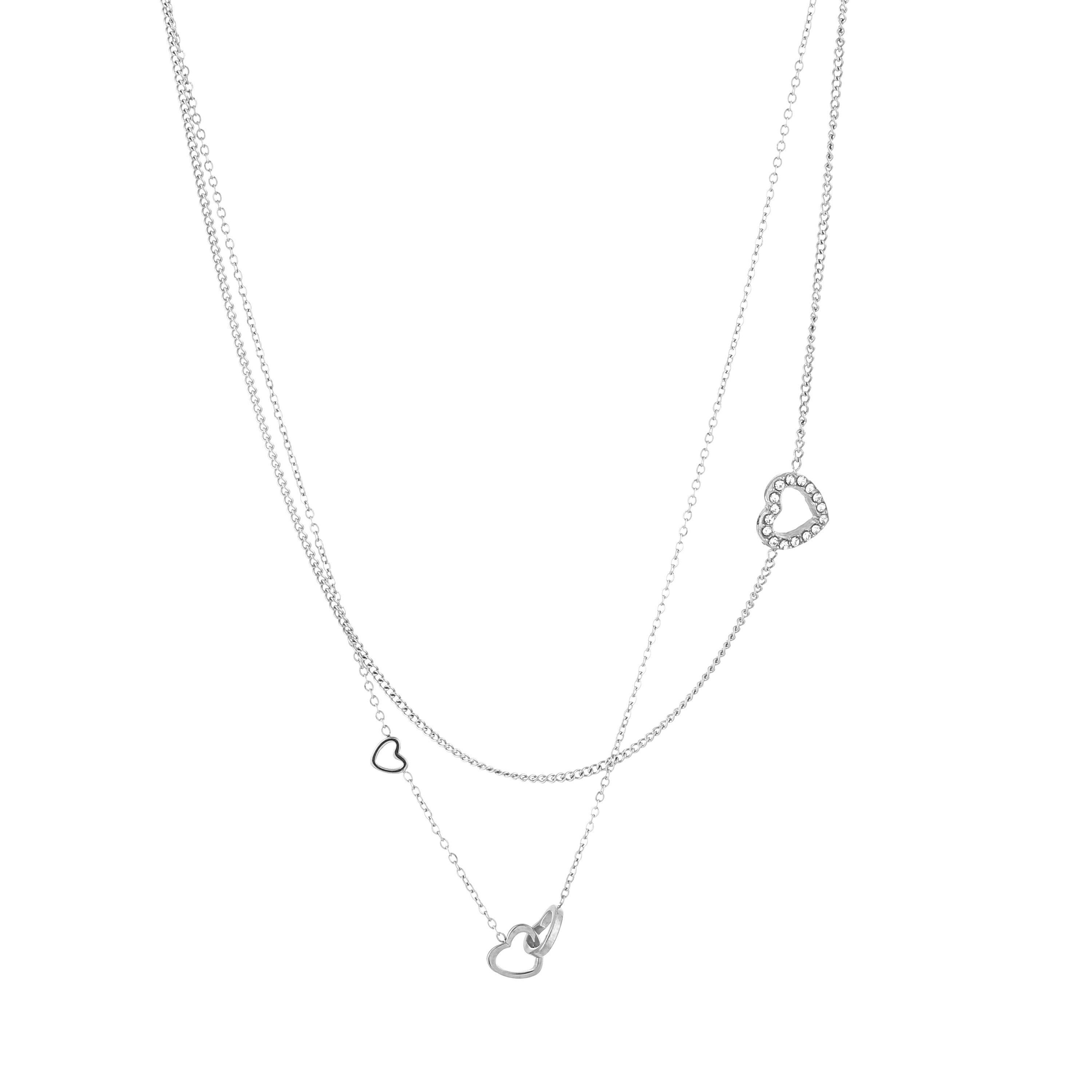 Edelstahlkette Damen Halskette Goldene oder silberne Farben 40+5cm Lang