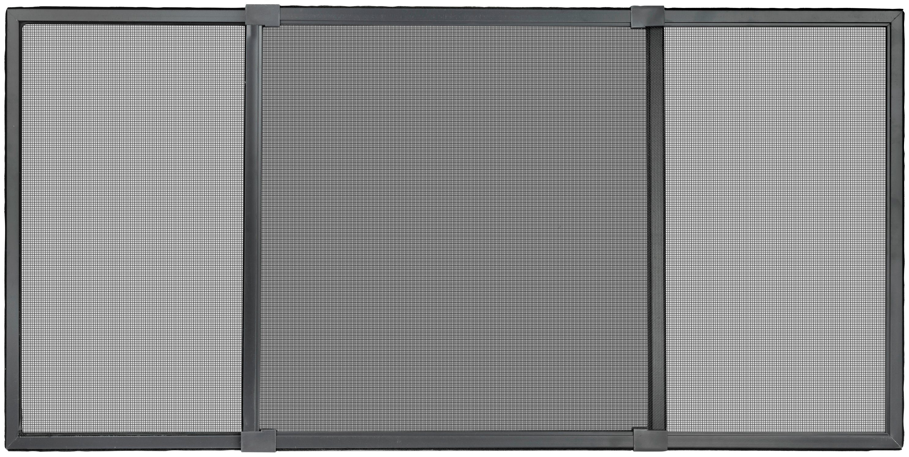 SCHELLENBERG Insektenschutz-Fensterrahmen ausziehbares Fliegengitter Schiebefenster mit Rahmen, (1-St), 50 x 75 - 142 cm oder 75 x 100 -193 cm, weiß und anthrazit