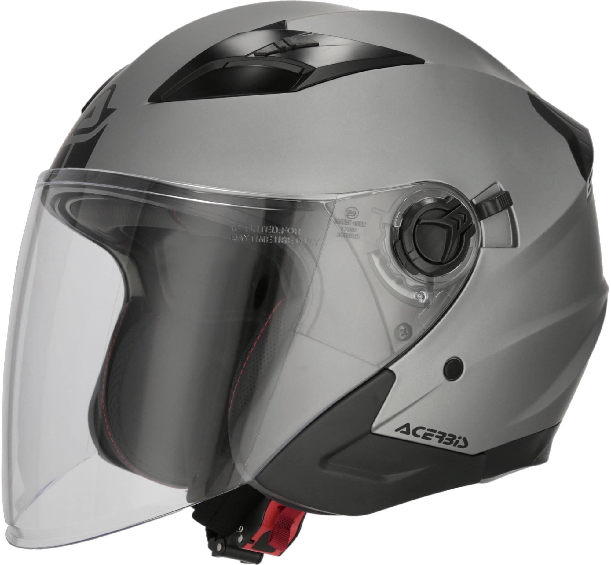 Acerbis Motorradhelm Firstway 2.0 Mono Jethelm, Herausnehmbares Innenfutter,integriertes Sonnenvisier