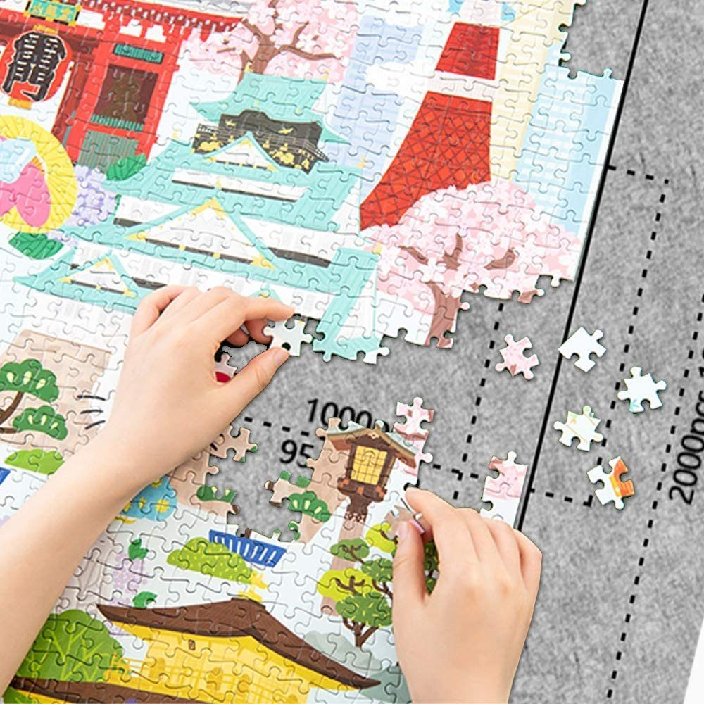 Mat, Pad Kindermatratze Puzzlematte Professionelle Puzzle Felt GelldG Puzzlerolle