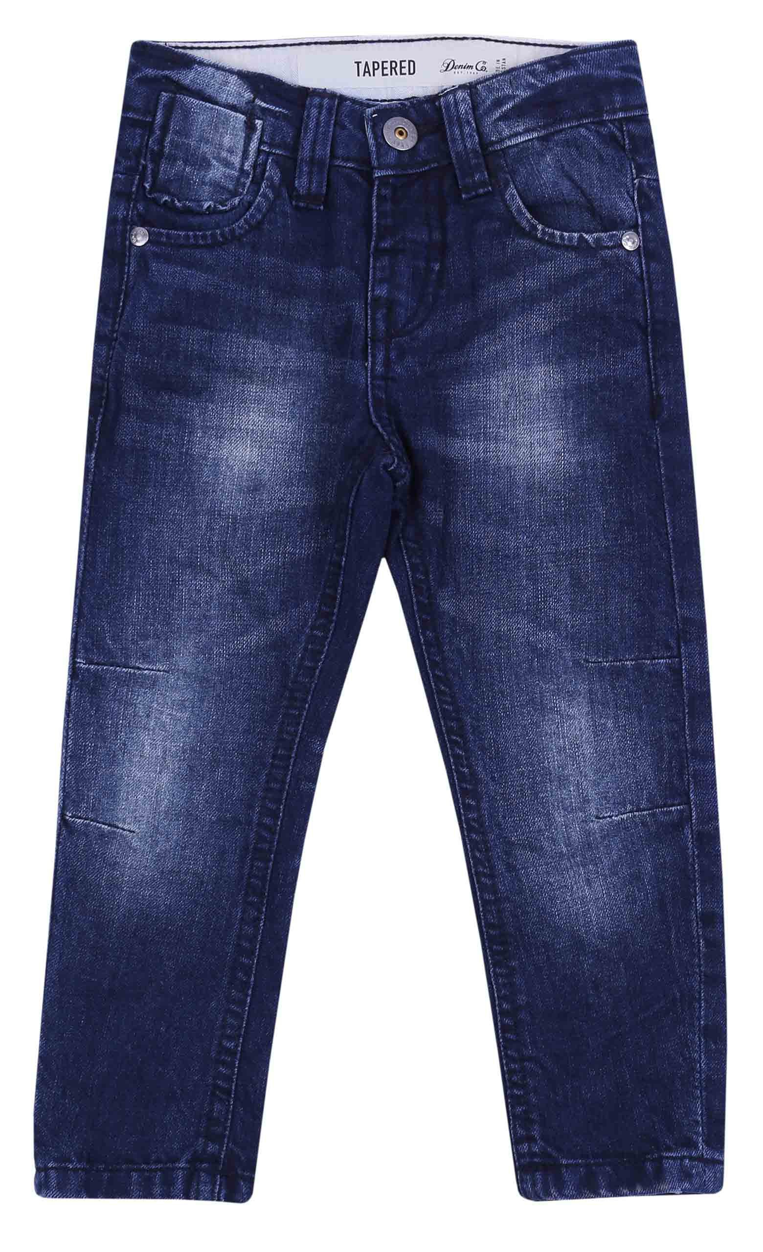 Sarcia.eu Lange Unterhose Verengte, dunkelblaue Jeanshose DENIM CO 18-24 Monate