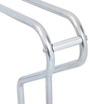 vidaXL Fahrradständer Fahrradständer für 2 Fahrräder Freistehend Verzinkter Stahl