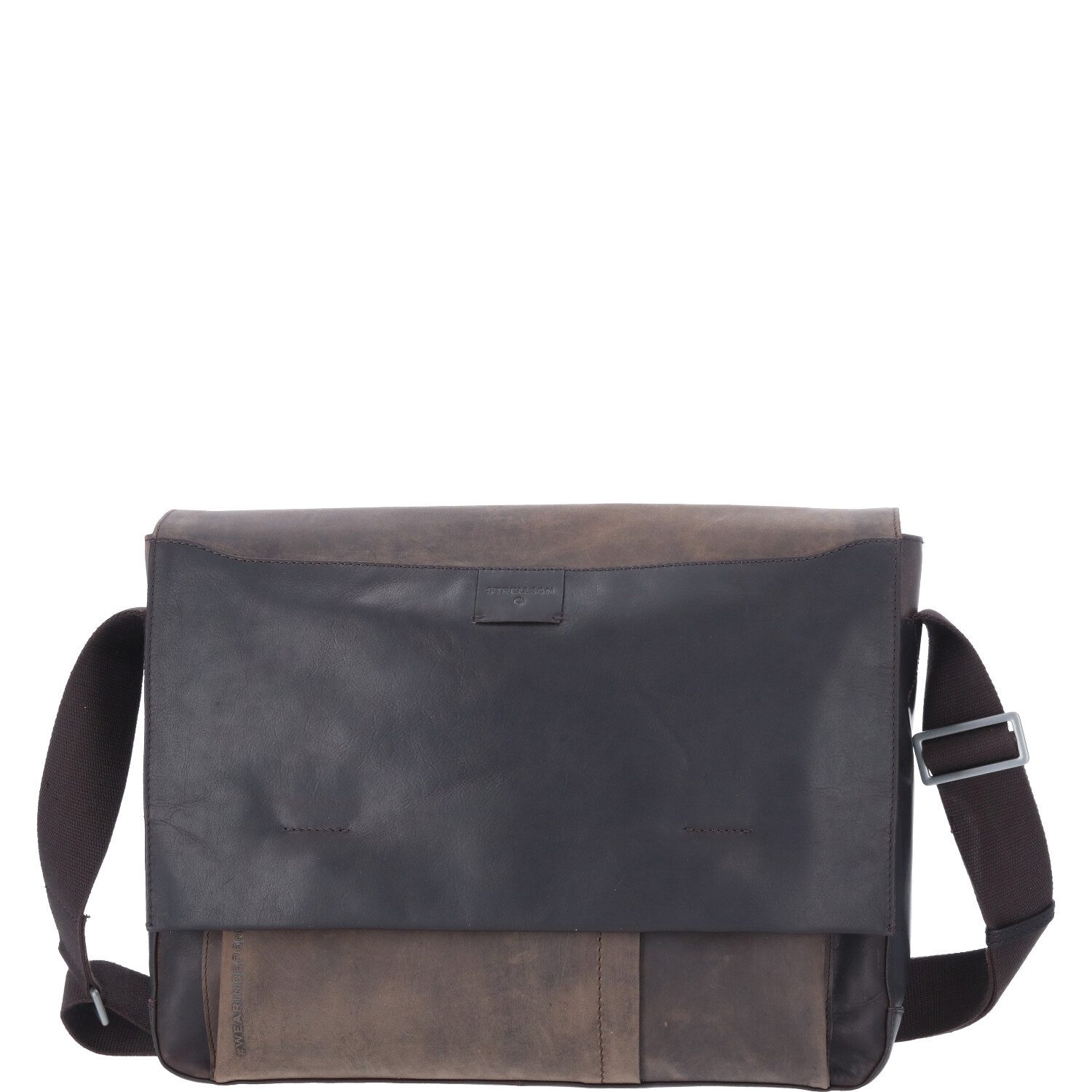 Strellson Umhängetasche Strellson Leder Messenger Brick Lane Jeremy darkbrown (1, 1-tlg., 1)