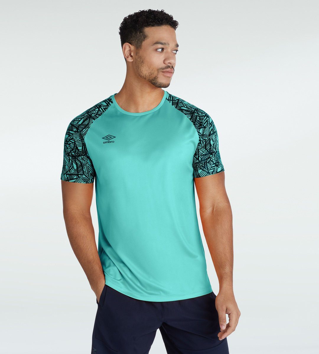 Umbro T-Shirt Trainings Pro Training PTF Graphic aquablau/navy Herren