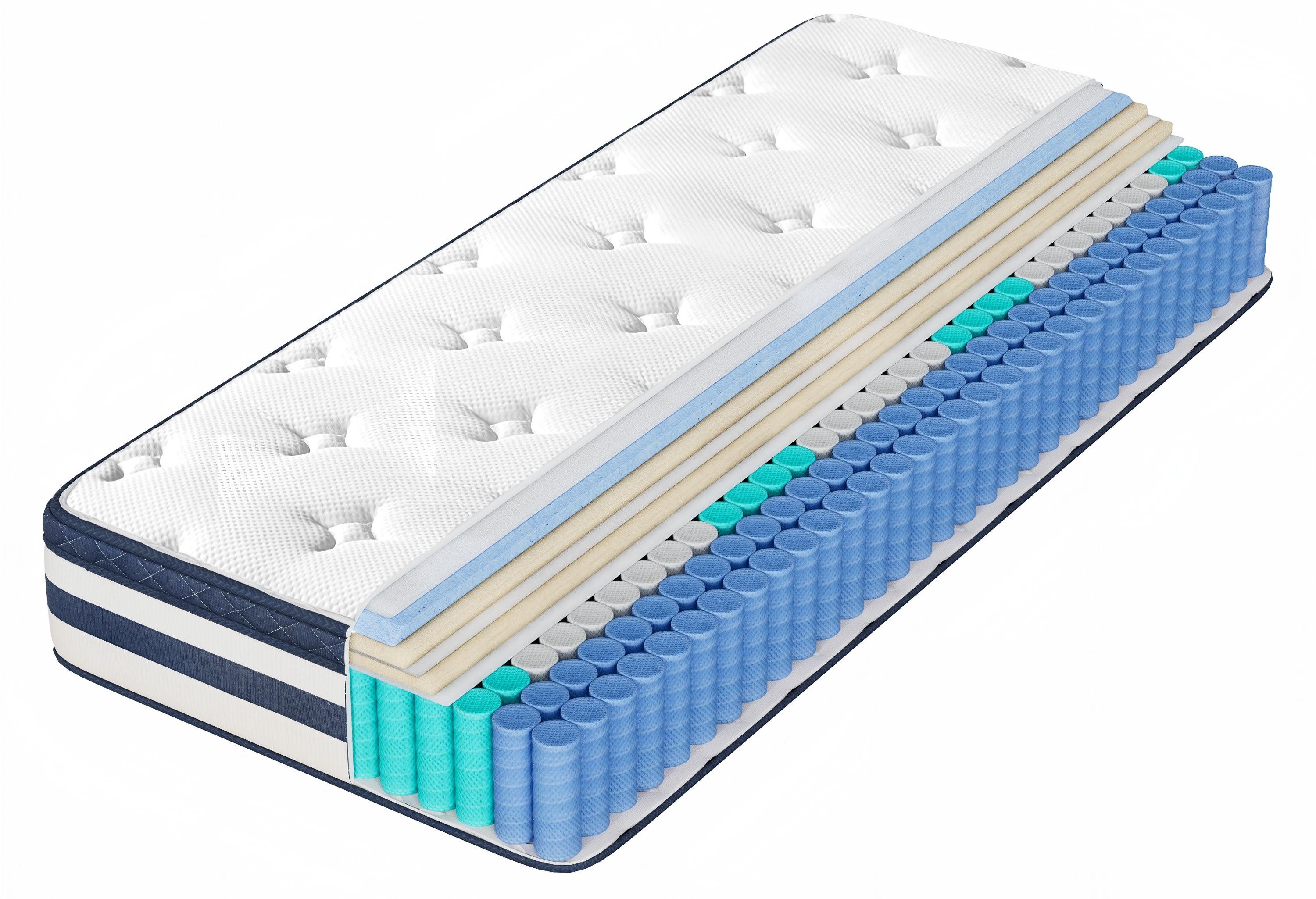 Taschenfederkernmatratze Federkernmatratze, Matratzen aus Gel-Memory-Schaumstoff, Kühlend