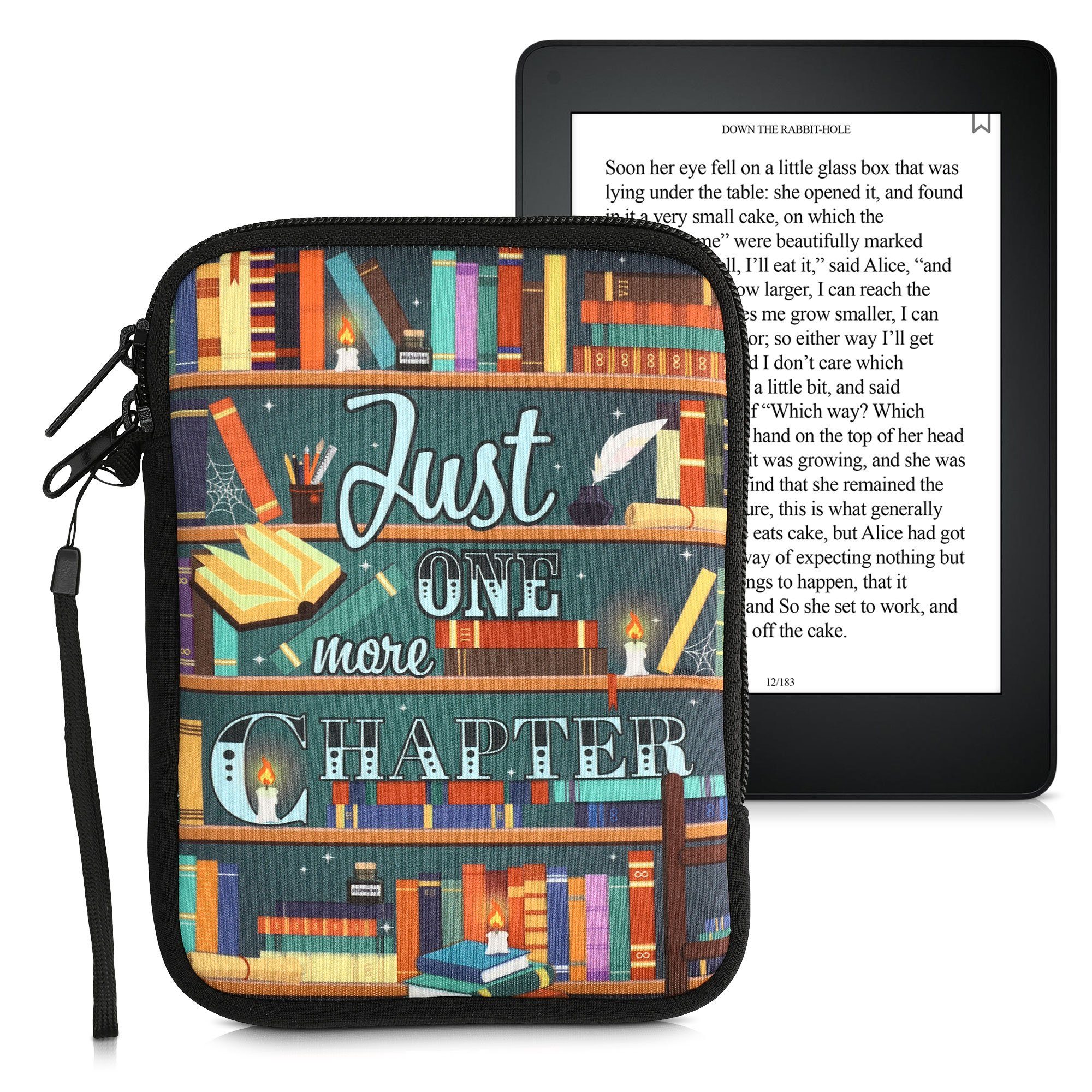 kwmobile E-Reader-Hülle Tasche für eReader, Neopren Hülle Schutzhülle - 17 x 12 x 2 cm Innenmaße