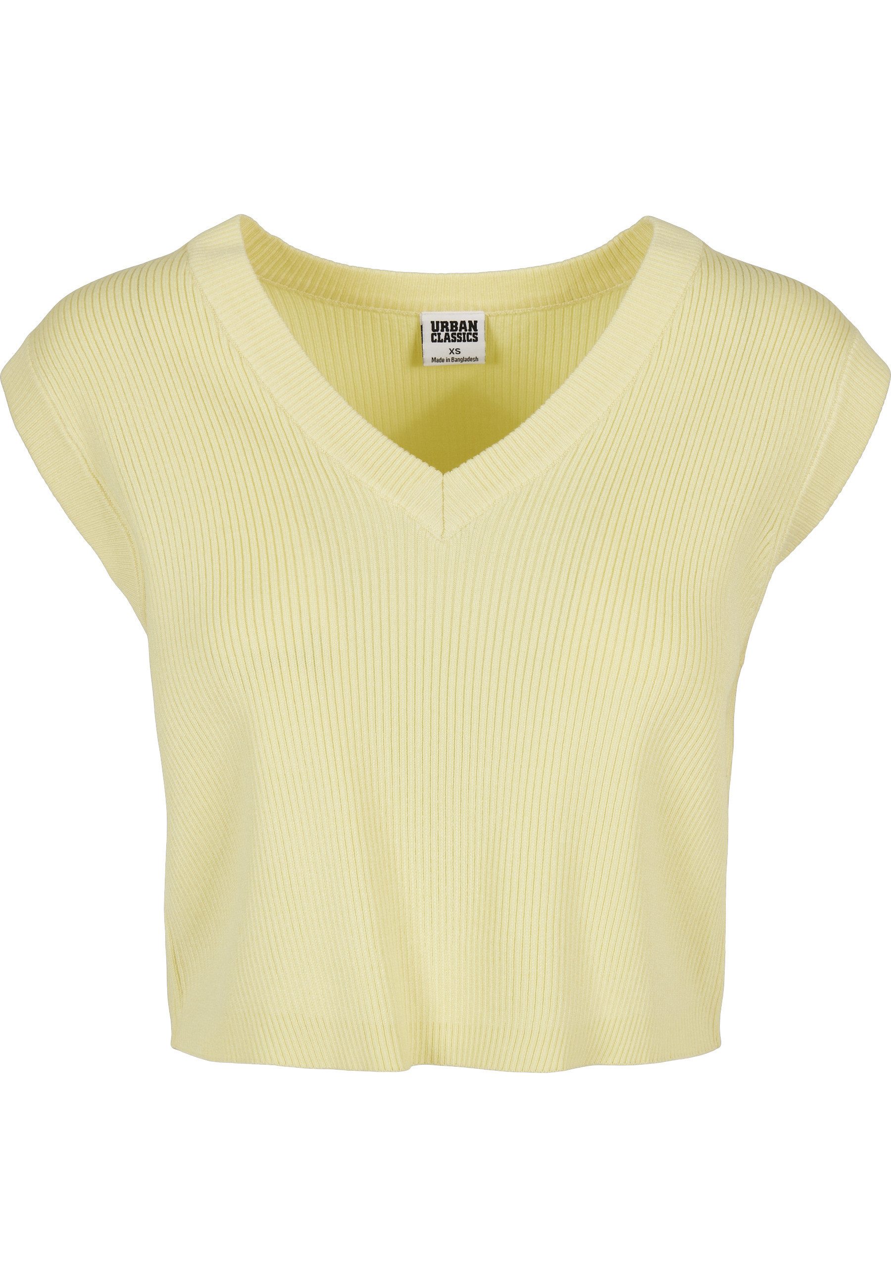 URBAN CLASSICS Rundhalspullover Urban Classics Damen Ladies Short Knittd Slip On (1-tlg)