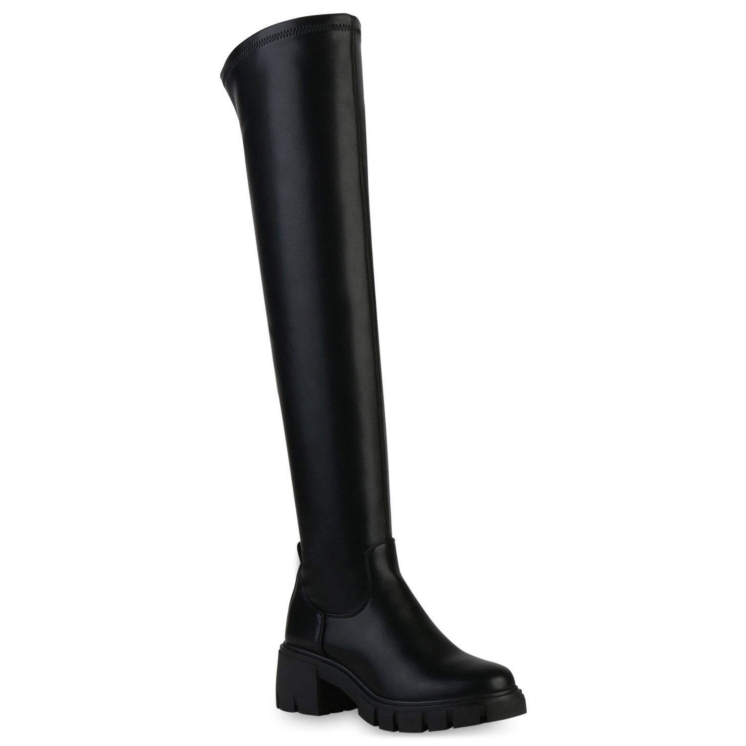 VAN HILL 838109 Overkneestiefel Bequeme Schuhe