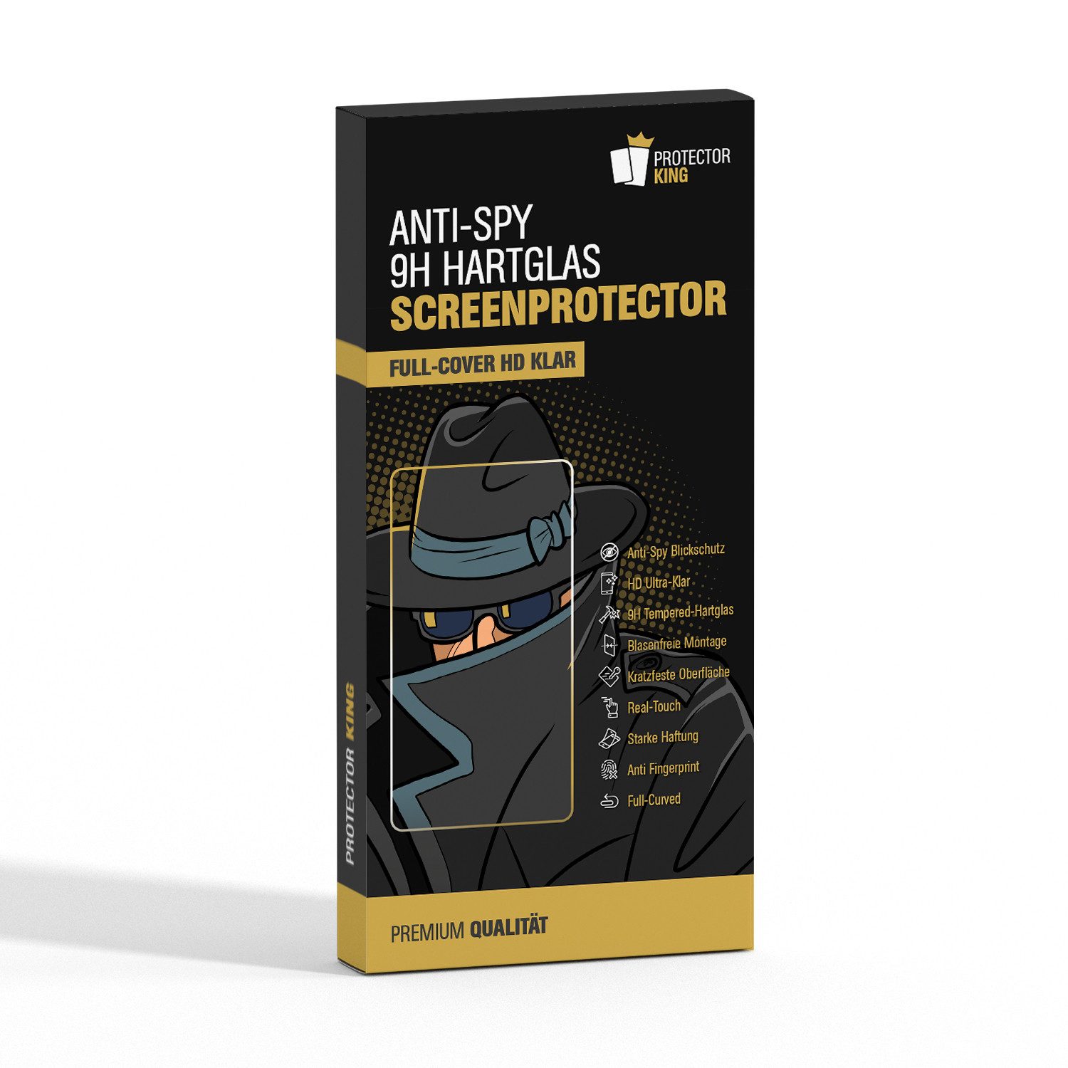 Protectorking Displayschutzfolie Blickschutz 9H Panzerglas Anti-Spy Tempered Glass Screen-Protector für Samsung Galaxy Tab S11 Ultra, 1 Stück, Displayschutz geg – Bild 2 von 4