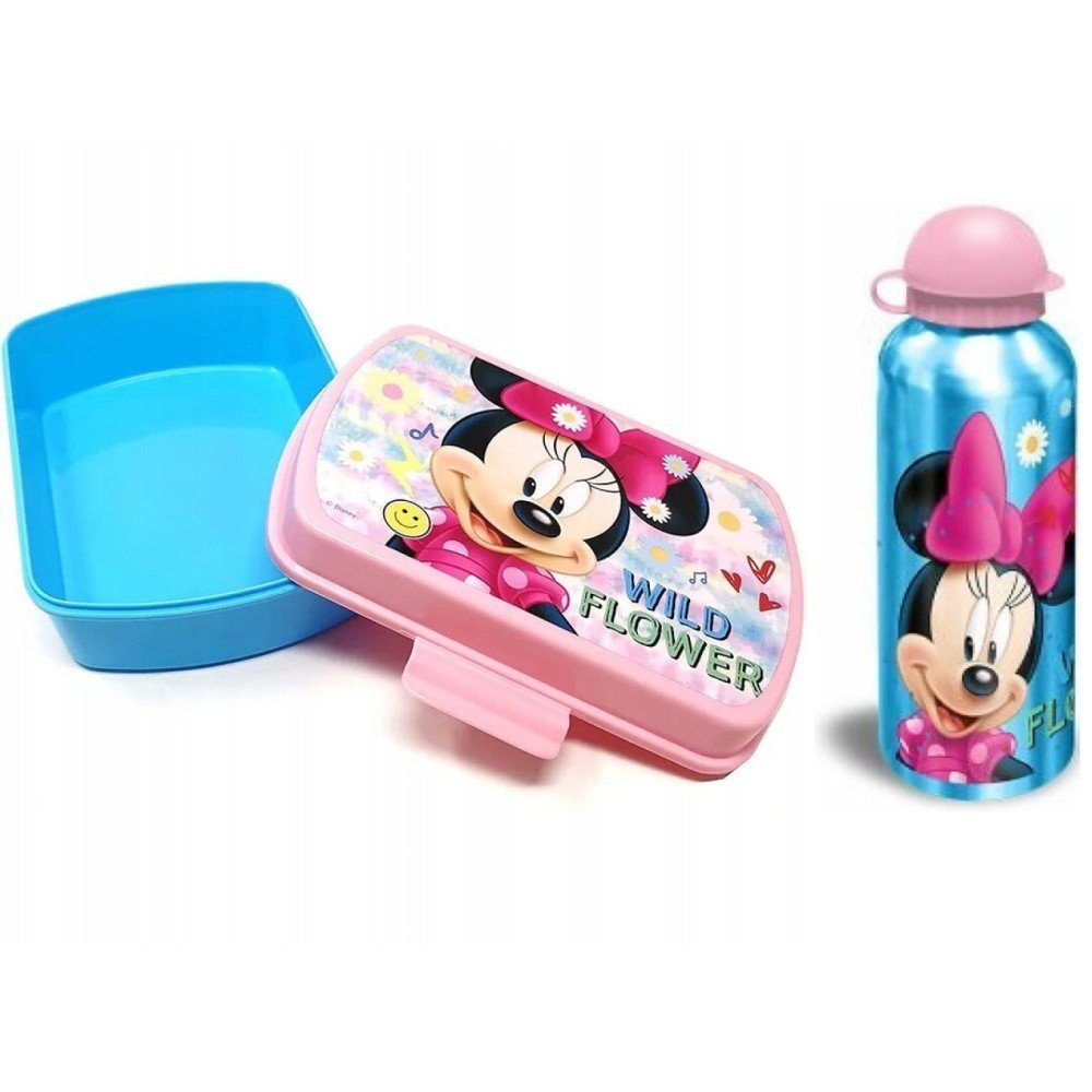 Kids Euroswan Lunchbox Disney Minnie Mouse Lunchset Brotdose Trinkflasche