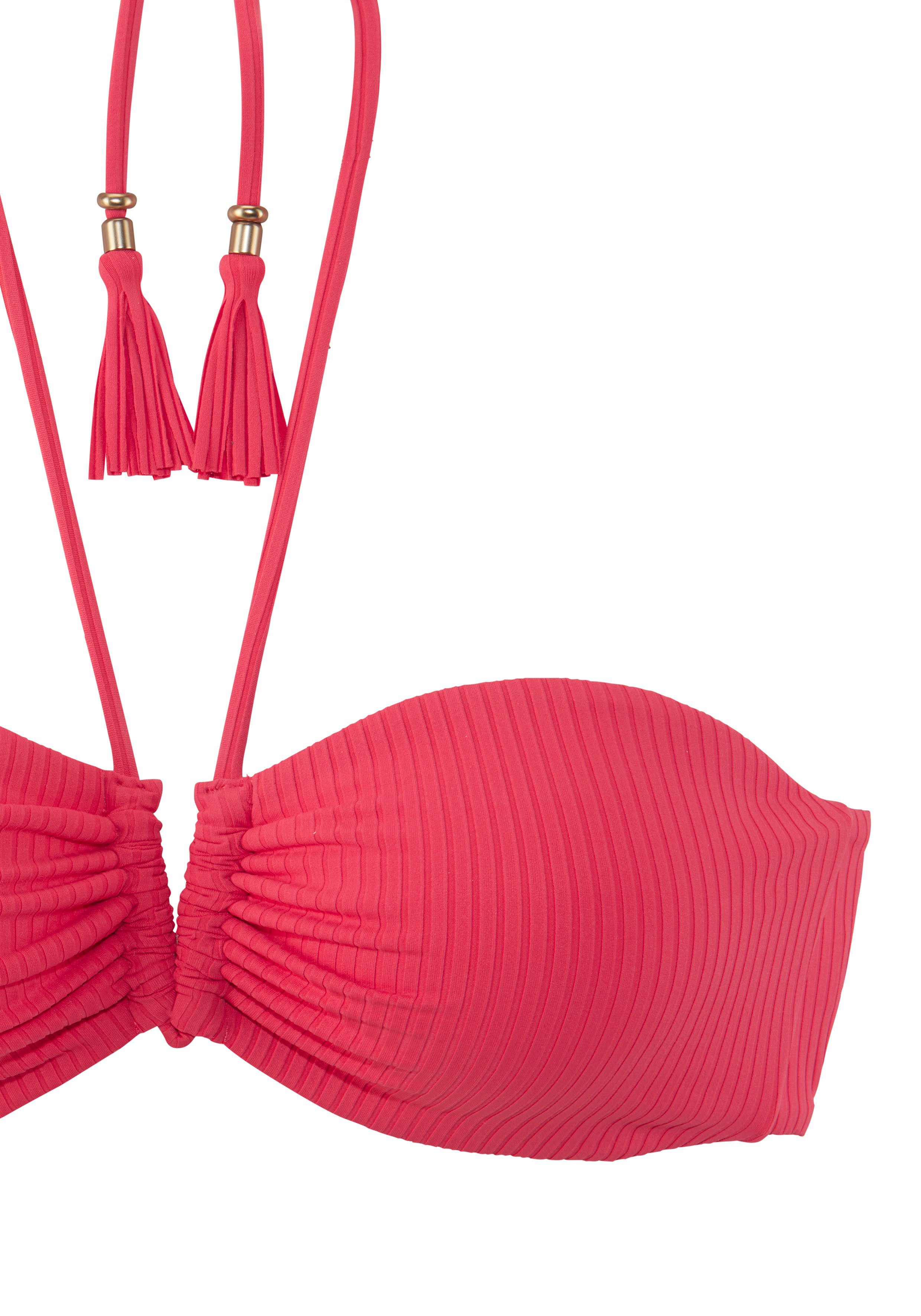 Elbsand Bandeau-Bikini mit V-Bügel