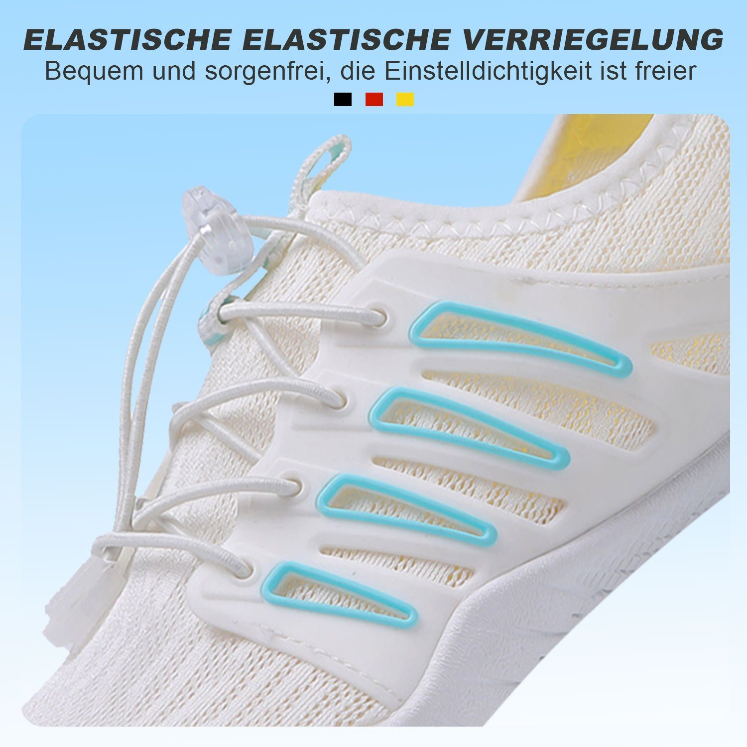Blau für Weiß Outdoor Barfußschuh Neutralschuhe Wasserschuhe Fitnessschuhe Herren MAGICSHE und Damen Trailrunning-Schuhe