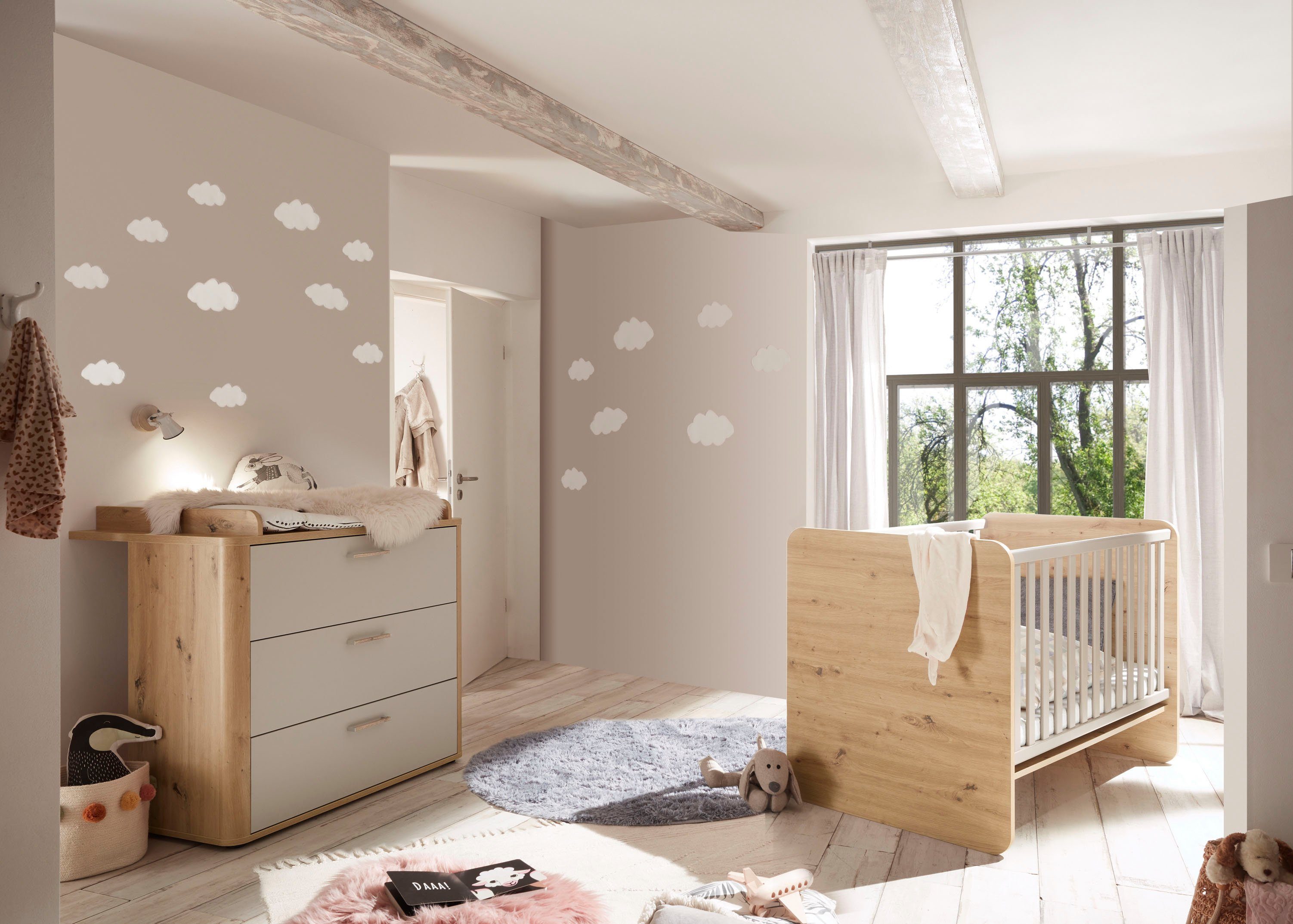 Mäusbacher Babymöbel-Set Lilly, (2-tlg., Wiko/Bett)