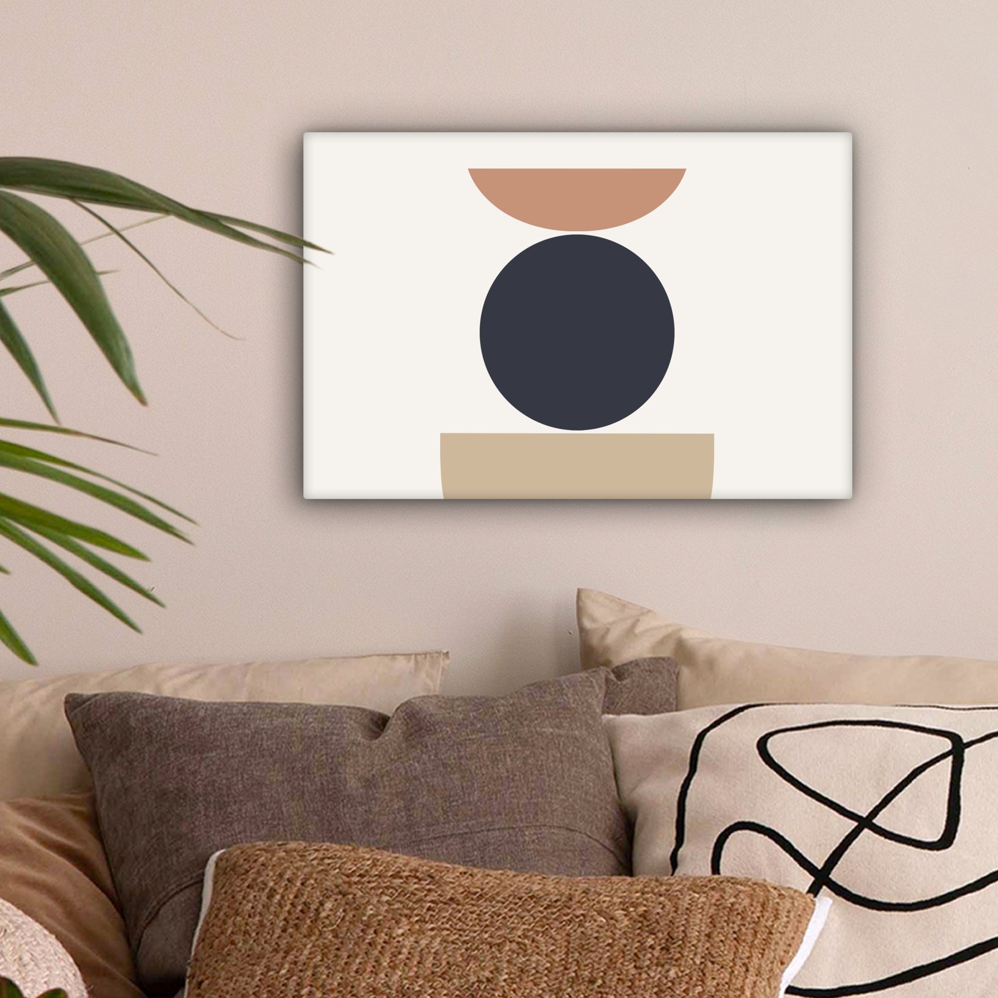 OneMillionCanvasses® Leinwandbild Kreis - Geometrische Figuren günstig online kaufen
