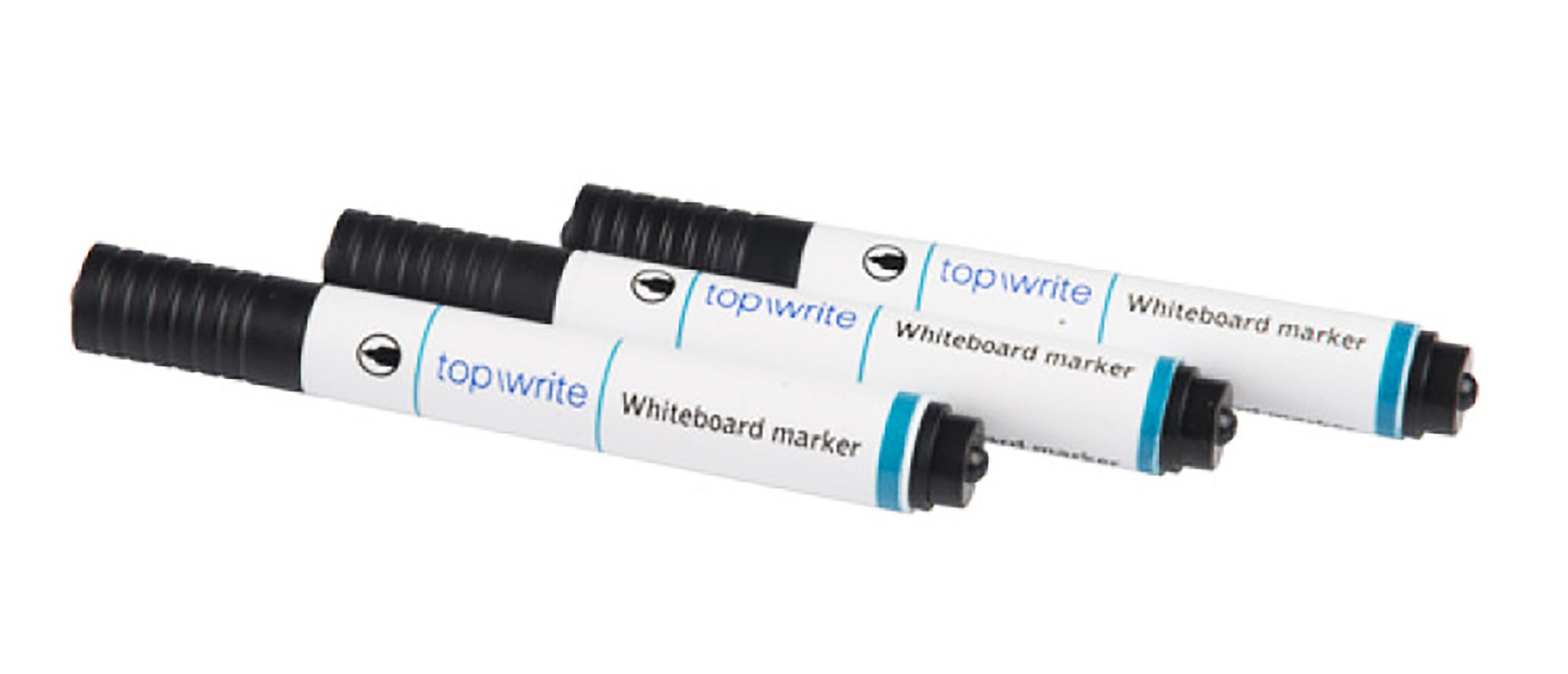 EDCO Whiteboard Marker 3x WHITEBOARD-MARKER Set Schwarz Boardmarker Tafelschreiber 48, Tafel Board Stift