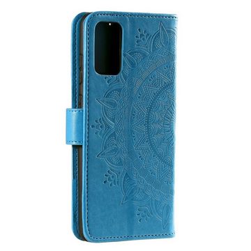 CoverKingz Handyhülle Hülle für Samsung Galaxy A52/A52 5G/A52s 5G Handy Flip Case Cover 16,5 cm (6,5 Zoll), Klapphülle Schutzhülle mit Kartenfach Schutztasche Motiv Mandala
