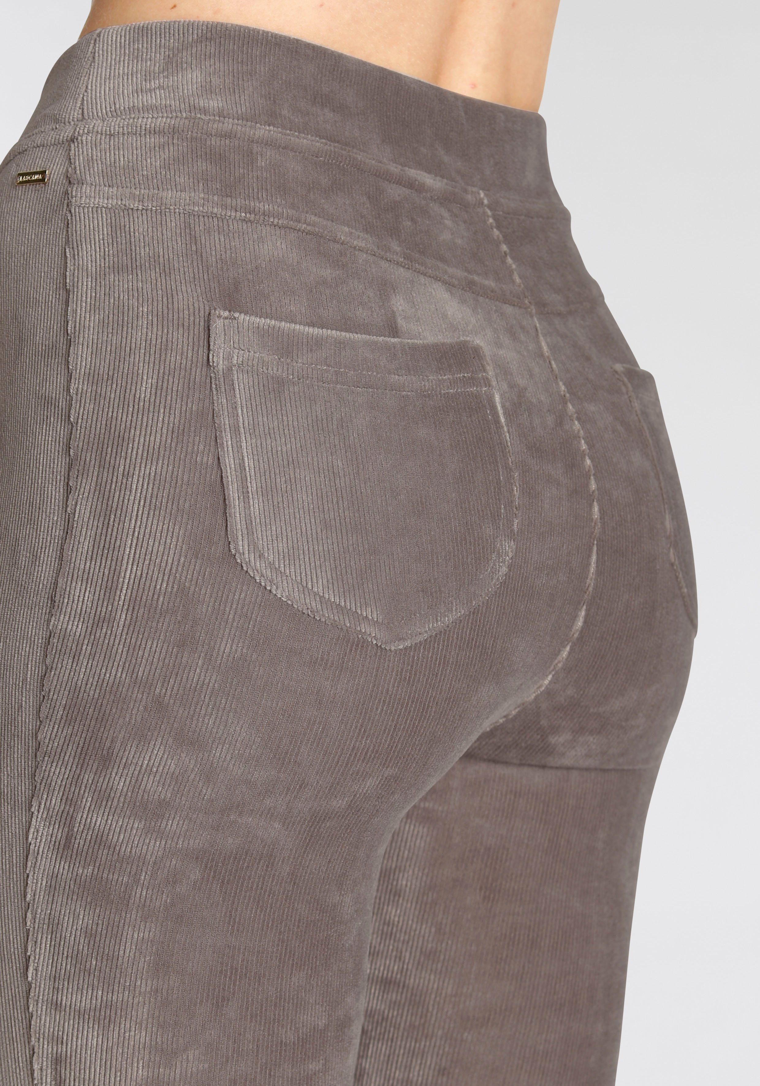 Jazzpants stone in Material Cord-Optik, aus Loungewear weichem LASCANA
