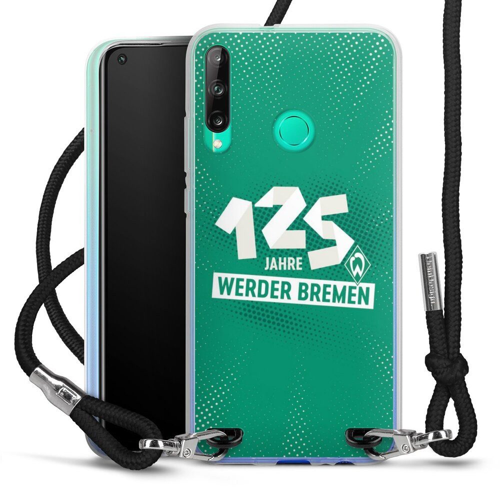 DeinDesign Handyhülle 125 Jahre Werder Bremen Offizielles Lizenzprodukt, Huawei P40 Lite E Handykette Hülle mit Band Case zum Umhängen
